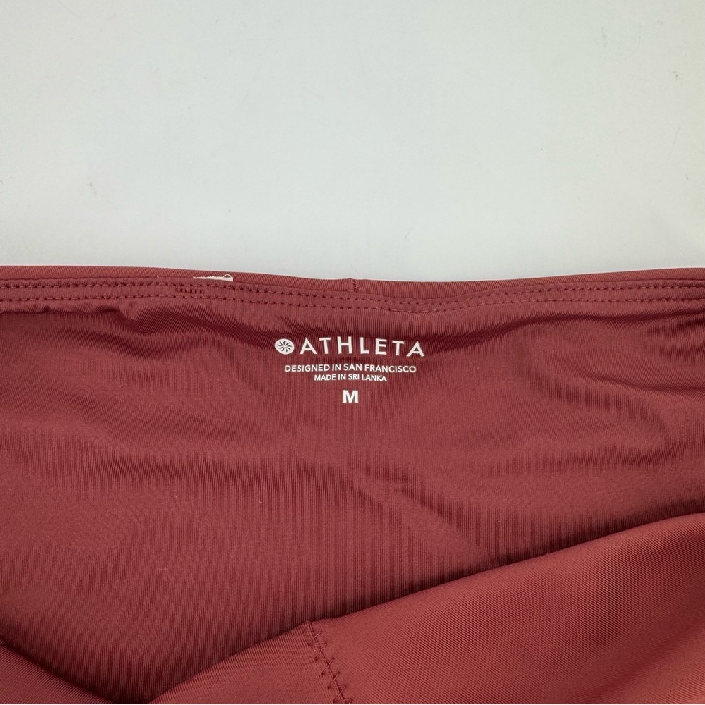 Athleta Sculpted 2-Piece Bikini Set Medium Top + High Waisted Bottoms Red Clay - Picture 9 of 9